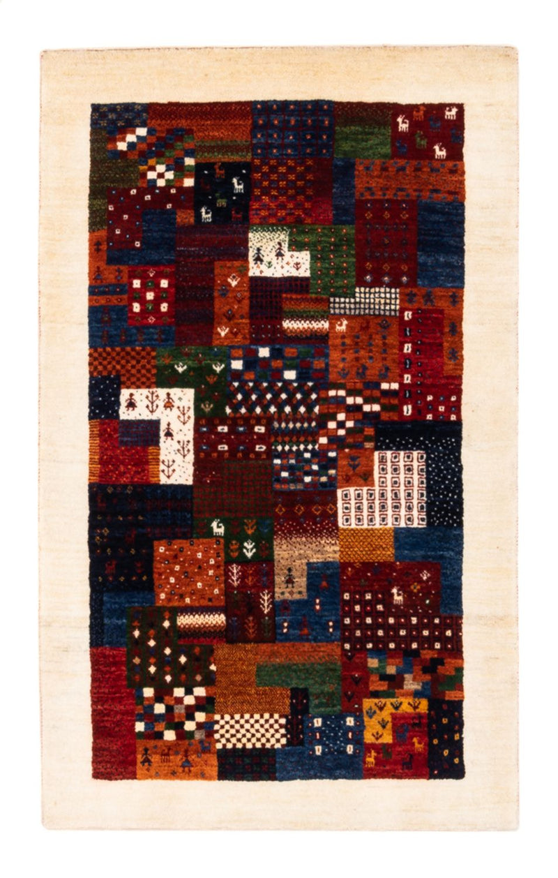 Dywan Gabbeh - Loribaft Perski - Royal - 134 x 84 cm - wielokolorowy