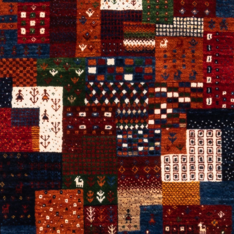 Dywan Gabbeh - Loribaft Perski - Royal - 134 x 84 cm - wielokolorowy