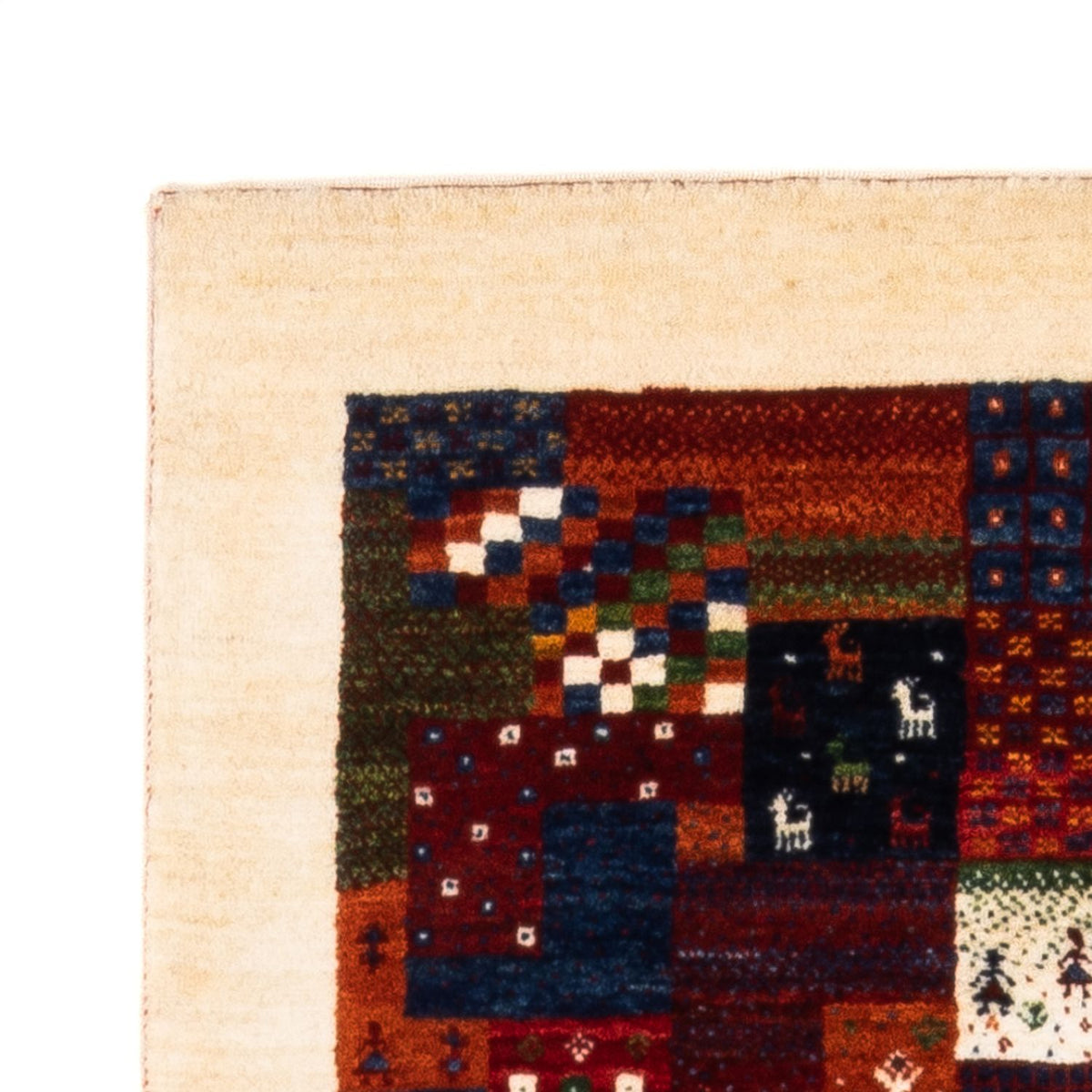 Dywan Gabbeh - Loribaft Perski - Royal - 134 x 84 cm - wielokolorowy