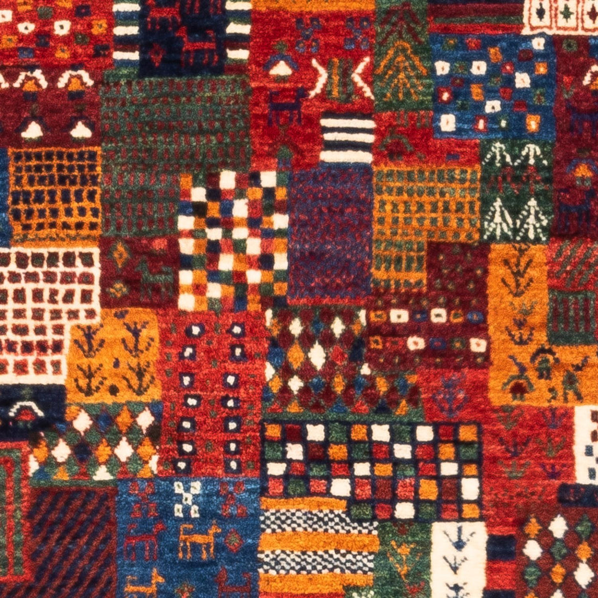 Dywan Gabbeh - Loribaft Perski - Royal - 134 x 82 cm - wielokolorowy