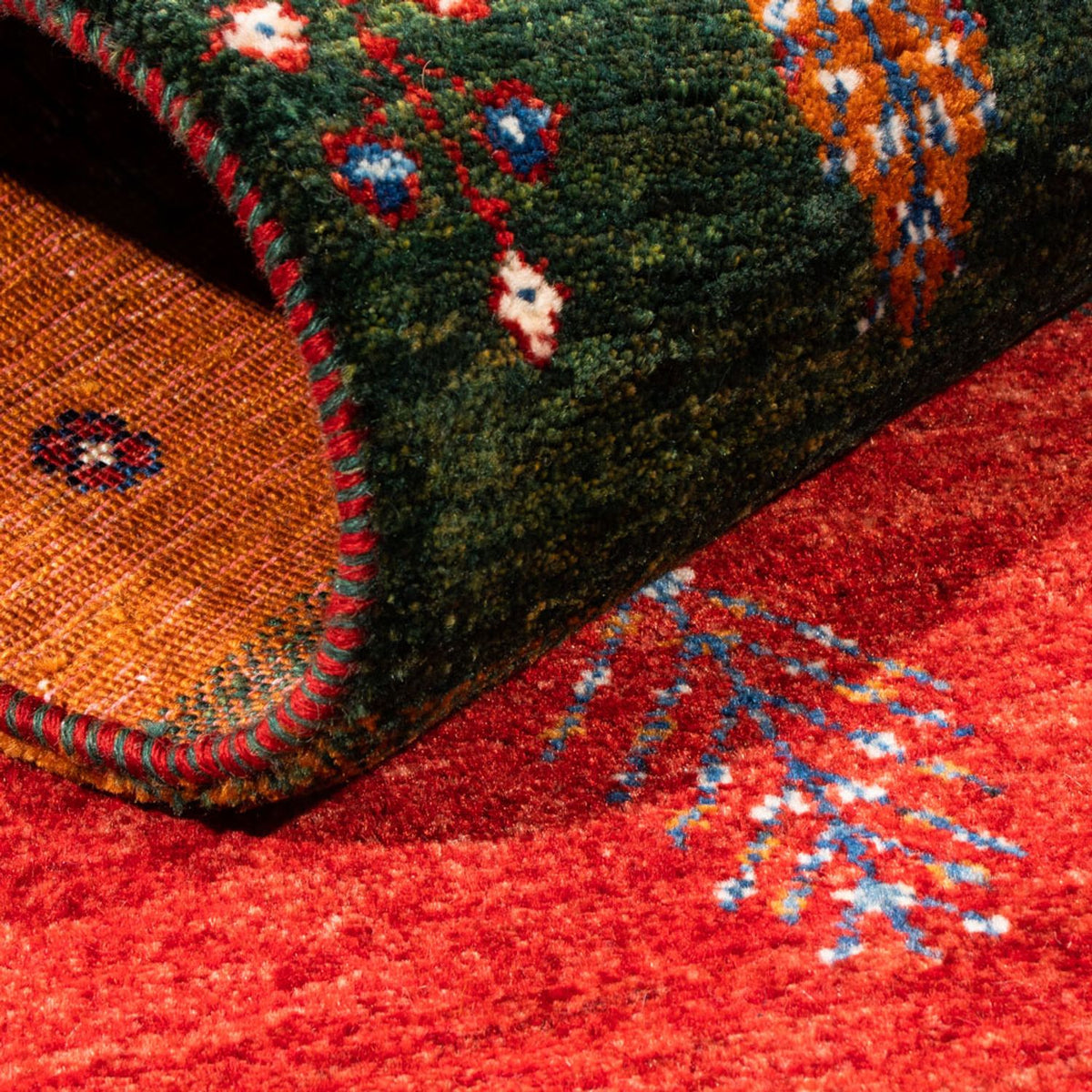 Dywan Gabbeh - Loribaft Perski - Royal - 136 x 84 cm - wielokolorowy