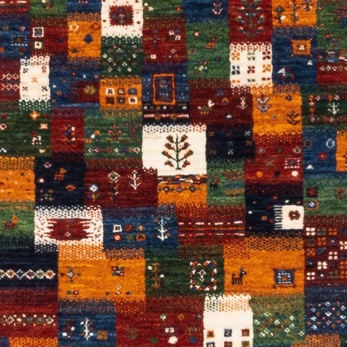 Dywan Gabbeh - Loribaft Perski - Royal - 125 x 83 cm - wielokolorowy