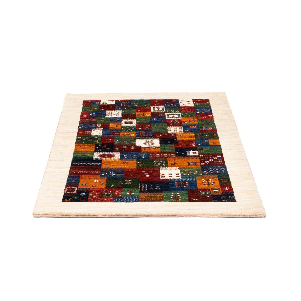 Dywan Gabbeh - Loribaft Perski - Royal - 125 x 83 cm - wielokolorowy