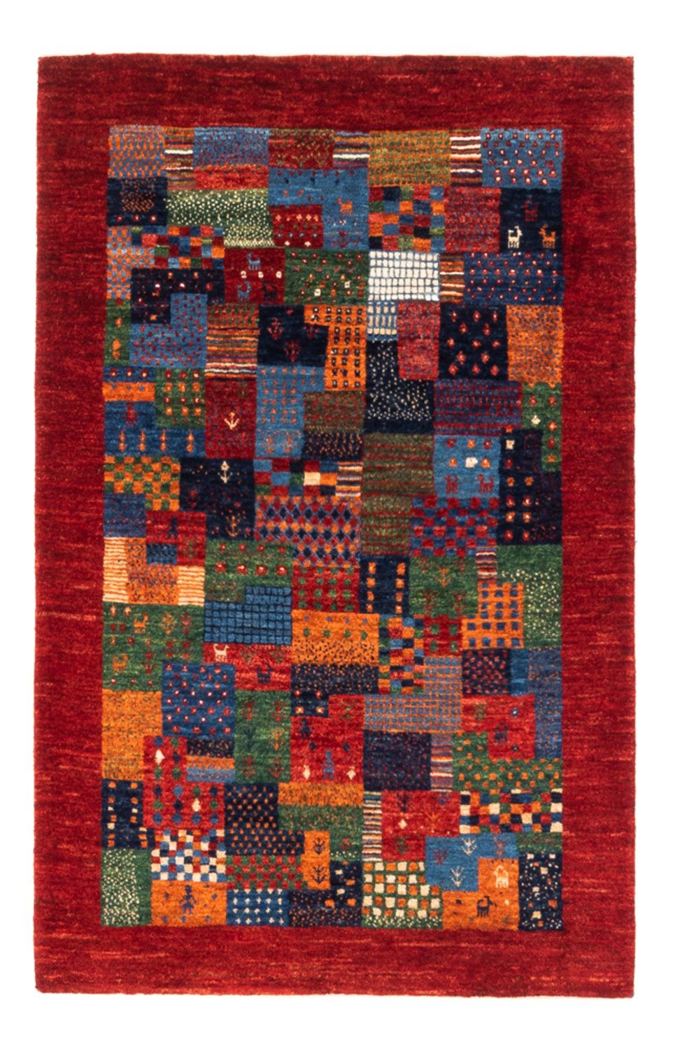 Dywan Gabbeh - Loribaft Perski - Royal - 133 x 87 cm - wielokolorowy