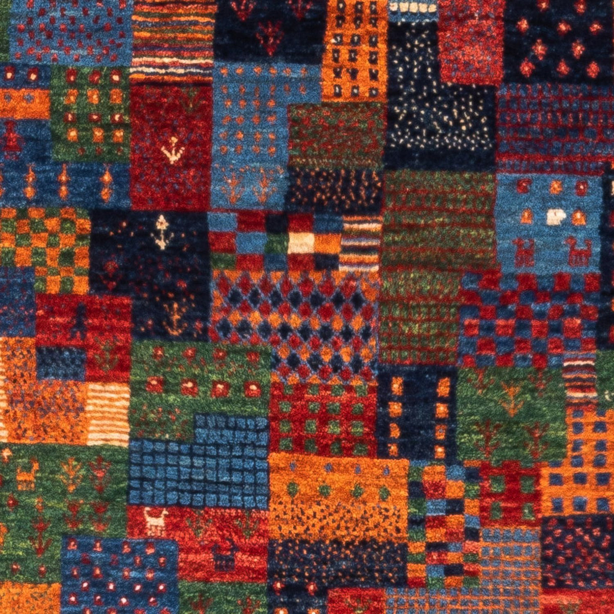 Dywan Gabbeh - Loribaft Perski - Royal - 133 x 87 cm - wielokolorowy