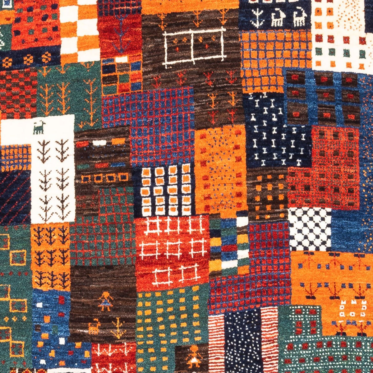 Gabbeh Teppich - Loribaft Perser - Royal - 143 x 101 cm - mehrfarbig