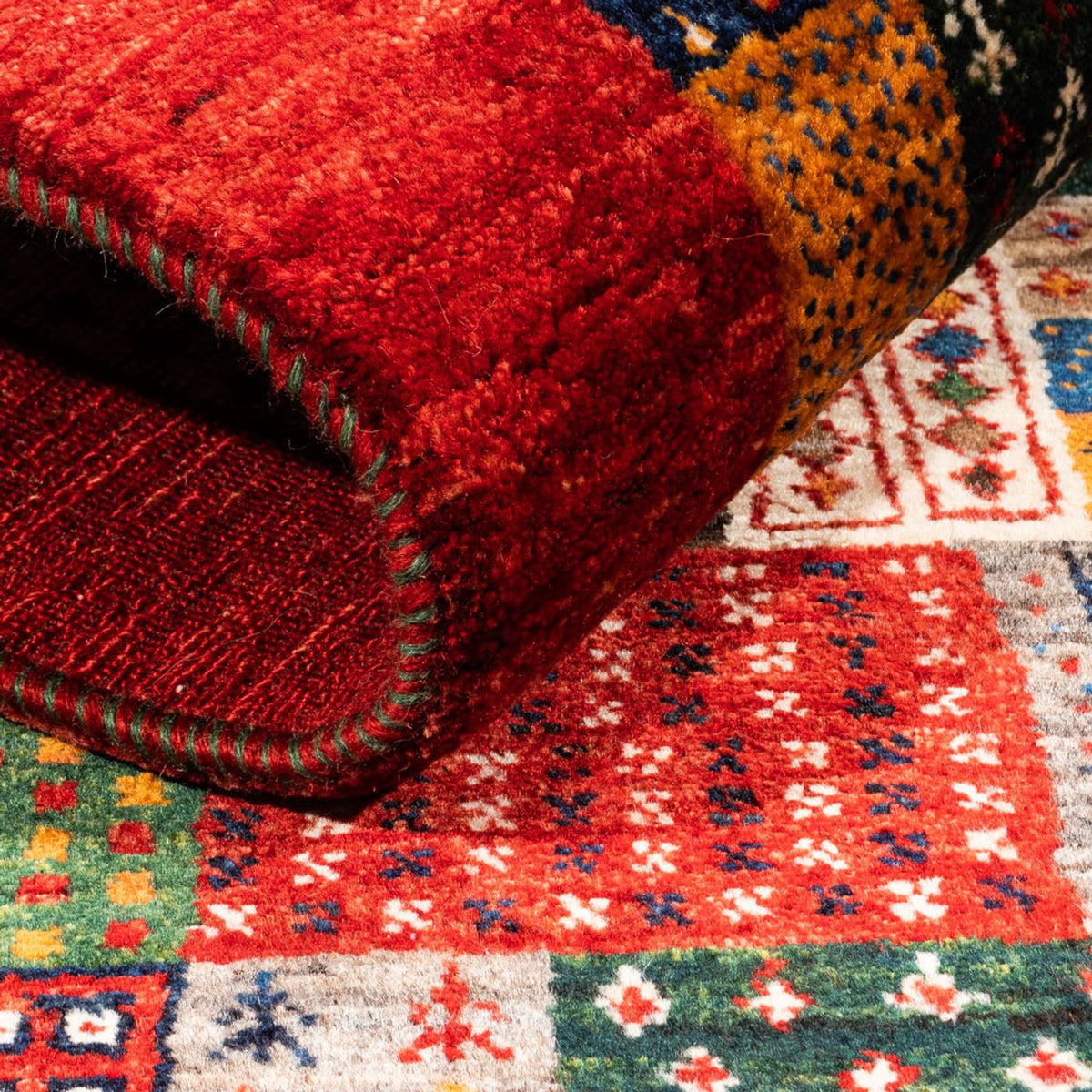 Dywan Gabbeh - Loribaft Perski - Royal - 145 x 90 cm - wielokolorowy