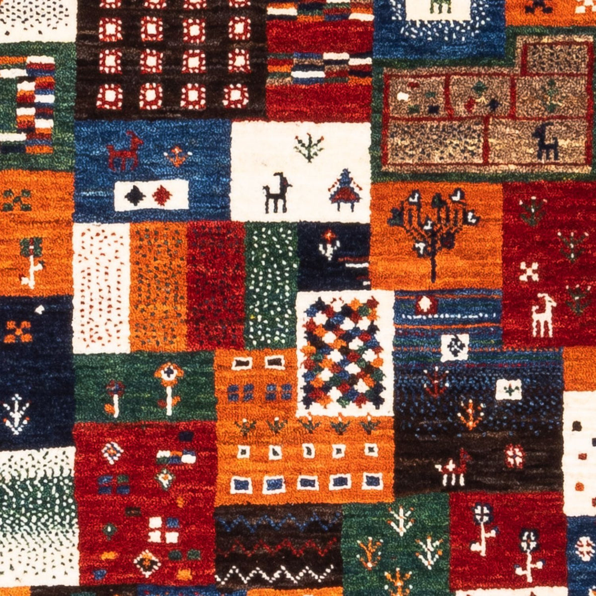 Dywan Gabbeh - Loribaft Perski - Royal - 130 x 92 cm - wielokolorowy