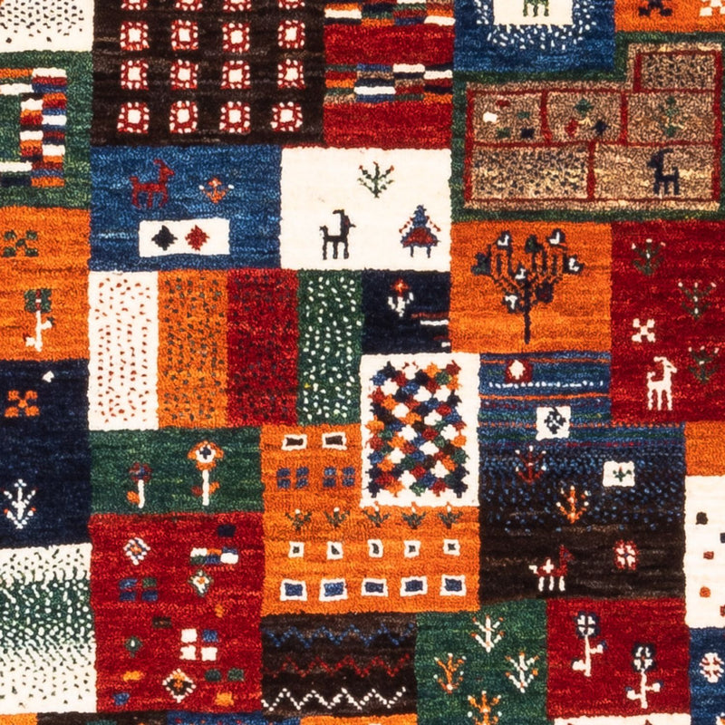 Dywan Gabbeh - Loribaft Perski - Royal - 130 x 92 cm - wielokolorowy