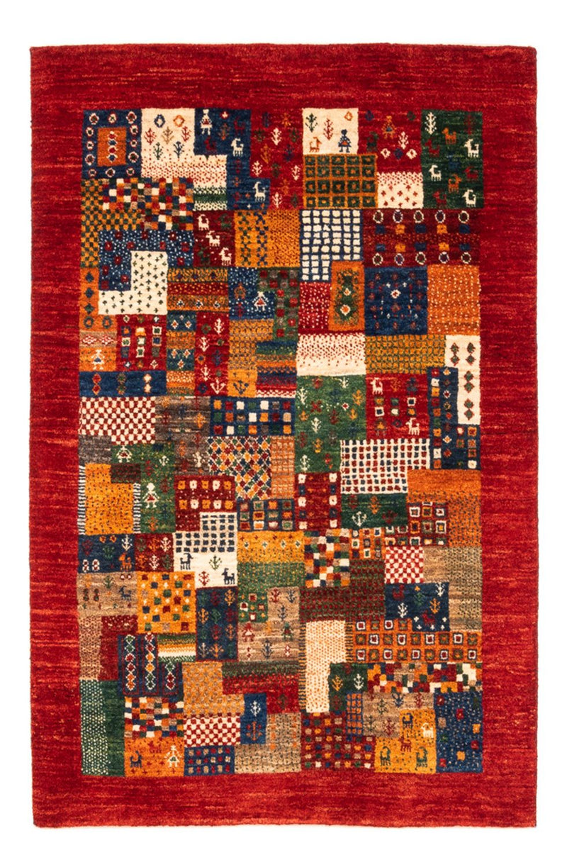 Dywan Gabbeh - Loribaft Perski - Royal - 134 x 90 cm - wielokolorowy