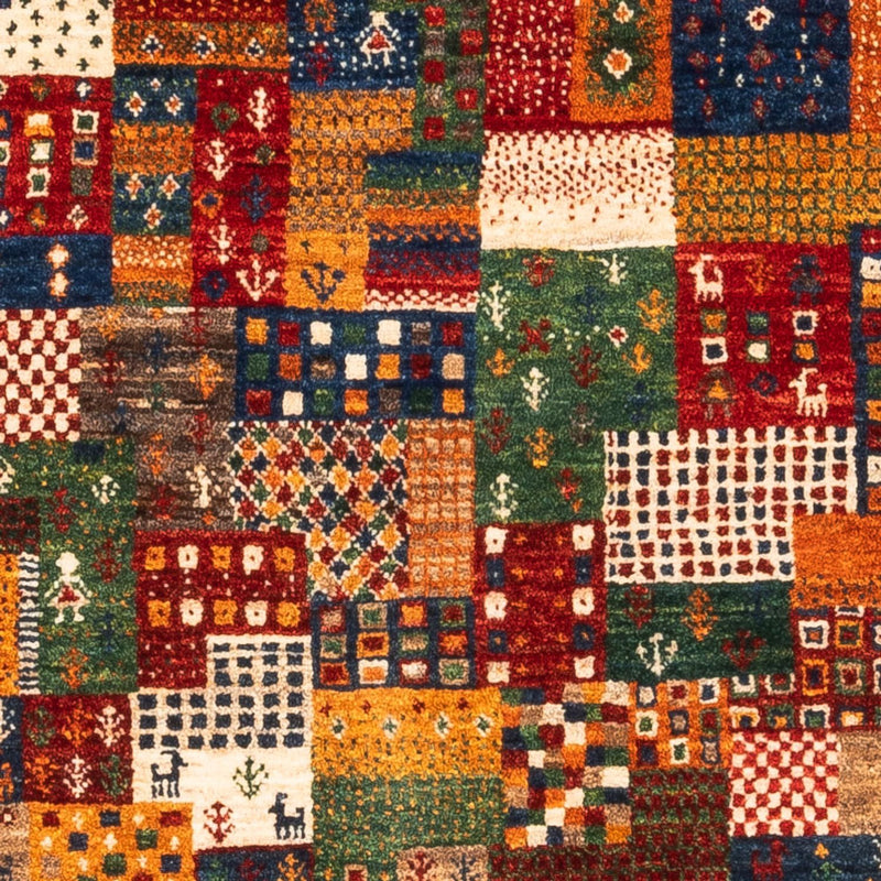 Dywan Gabbeh - Loribaft Perski - Royal - 134 x 90 cm - wielokolorowy