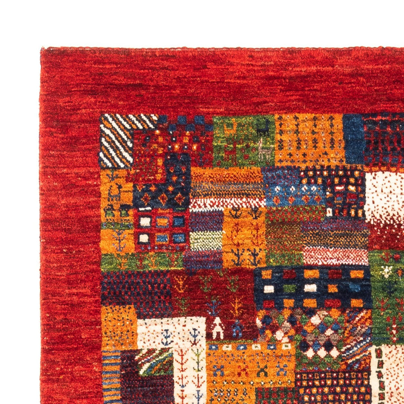 Gabbeh Teppich - Loribaft Perser - Royal quadratisch  - 123 x 110 cm - mehrfarbig