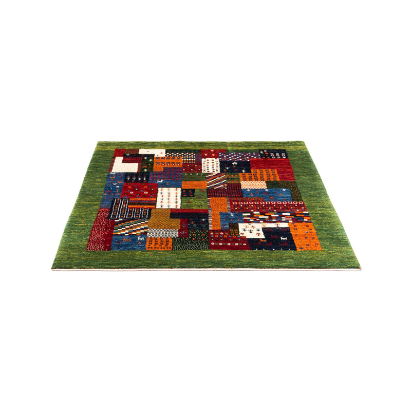 Gabbeh Teppich - Loribaft Perser - Royal quadratisch  - 129 x 120 cm - mehrfarbig