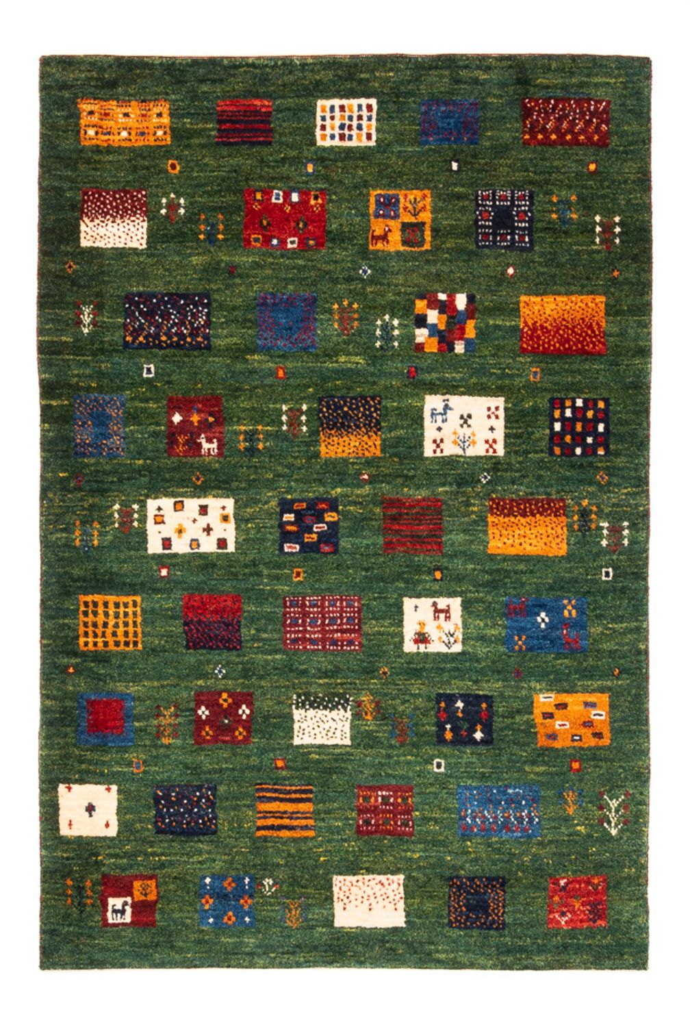 Dywan Gabbeh - Loribaft Perski - Royal - 129 x 88 cm - wielokolorowy
