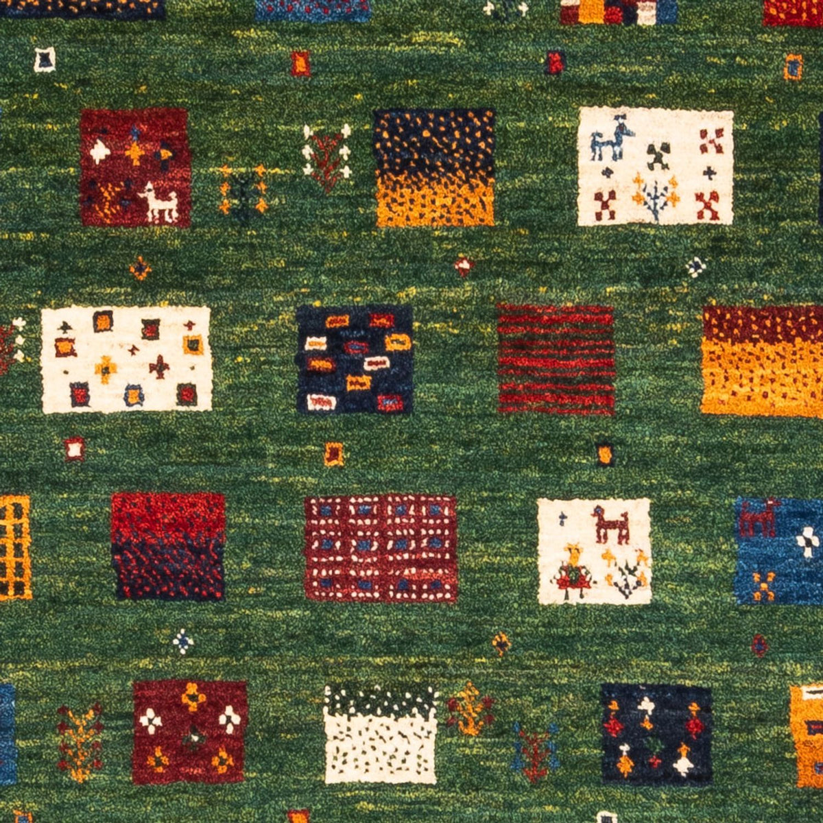 Dywan Gabbeh - Loribaft Perski - Royal - 129 x 88 cm - wielokolorowy