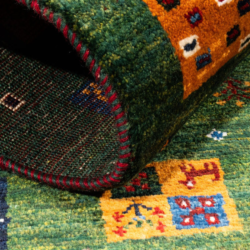 Dywan Gabbeh - Loribaft Perski - Royal - 129 x 88 cm - wielokolorowy