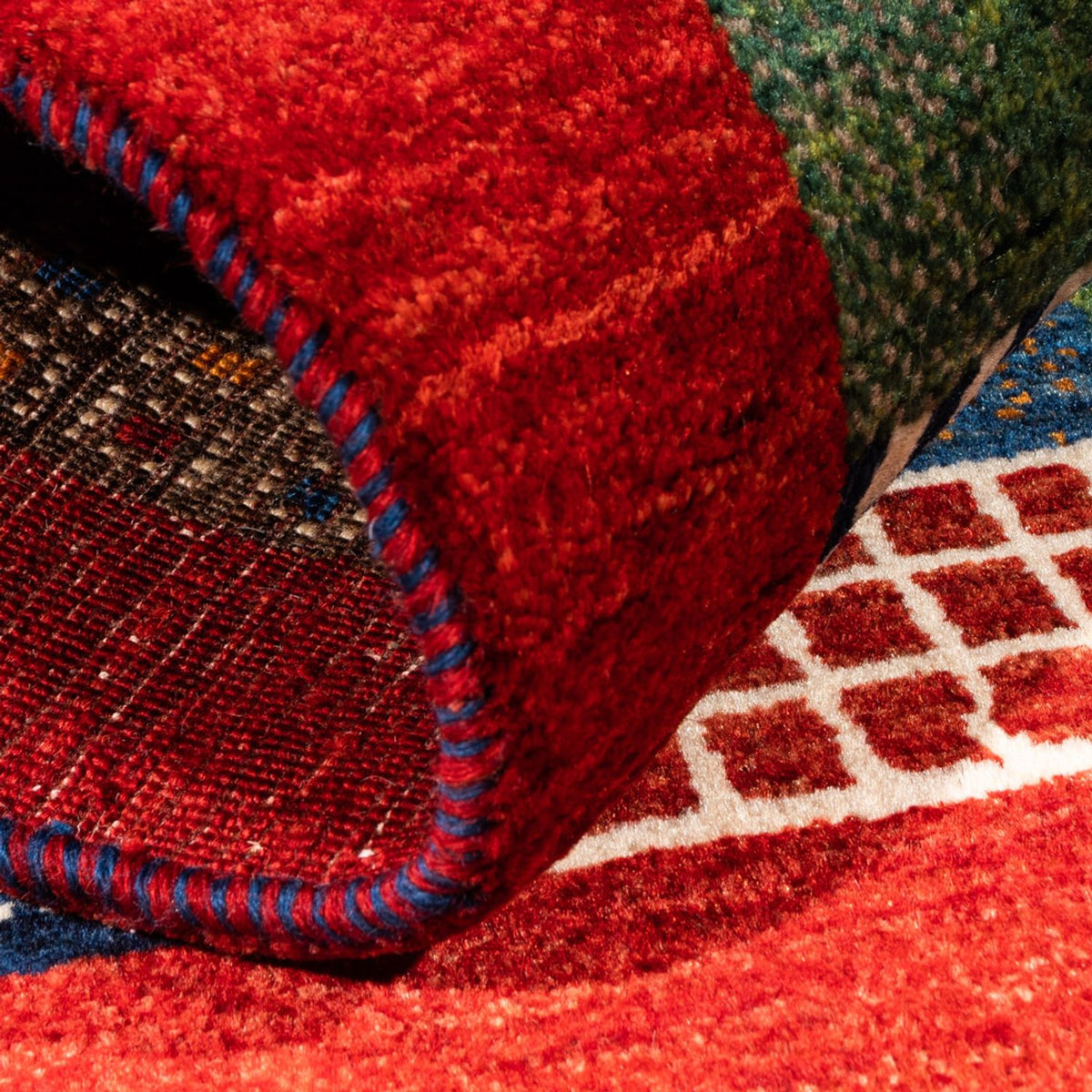 Dywan Gabbeh - Loribaft Perski - Royal - 125 x 80 cm - wielokolorowy