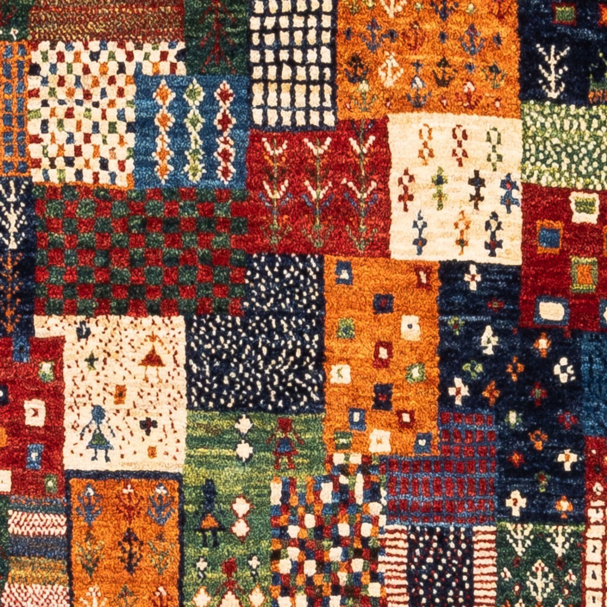 Dywan Gabbeh - Loribaft Perski - Royal - 128 x 86 cm - wielokolorowy