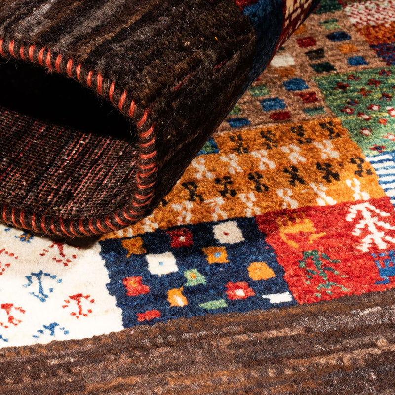 Dywan Gabbeh - Loribaft Perski - Royal - 128 x 86 cm - wielokolorowy