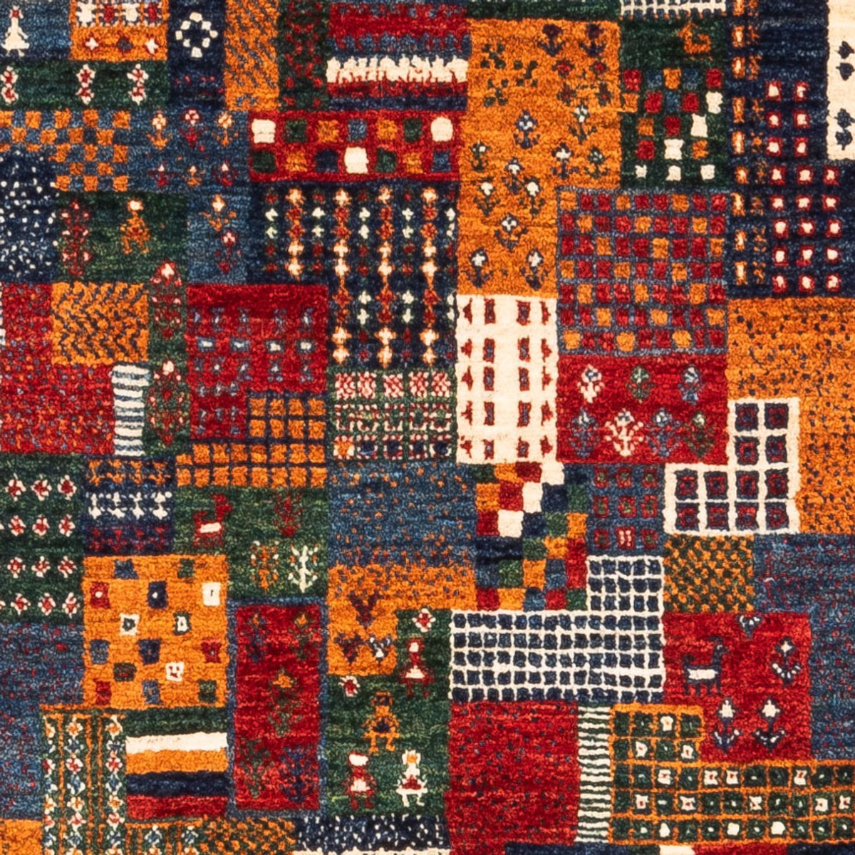 Dywan Gabbeh - Loribaft Perski - Royal - 122 x 82 cm - wielokolorowy