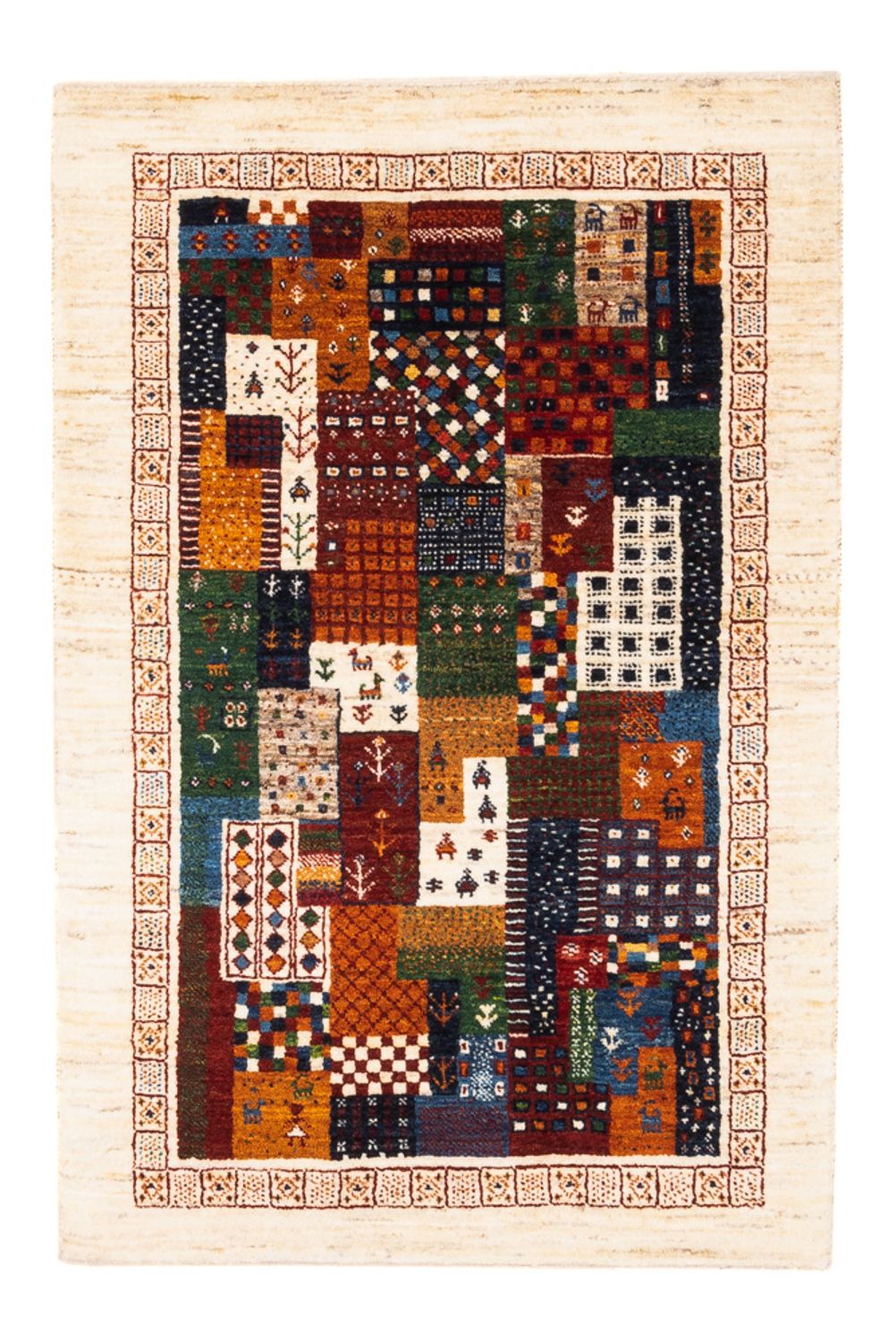 Dywan Gabbeh - Loribaft Perski - Royal - 125 x 82 cm - wielokolorowy
