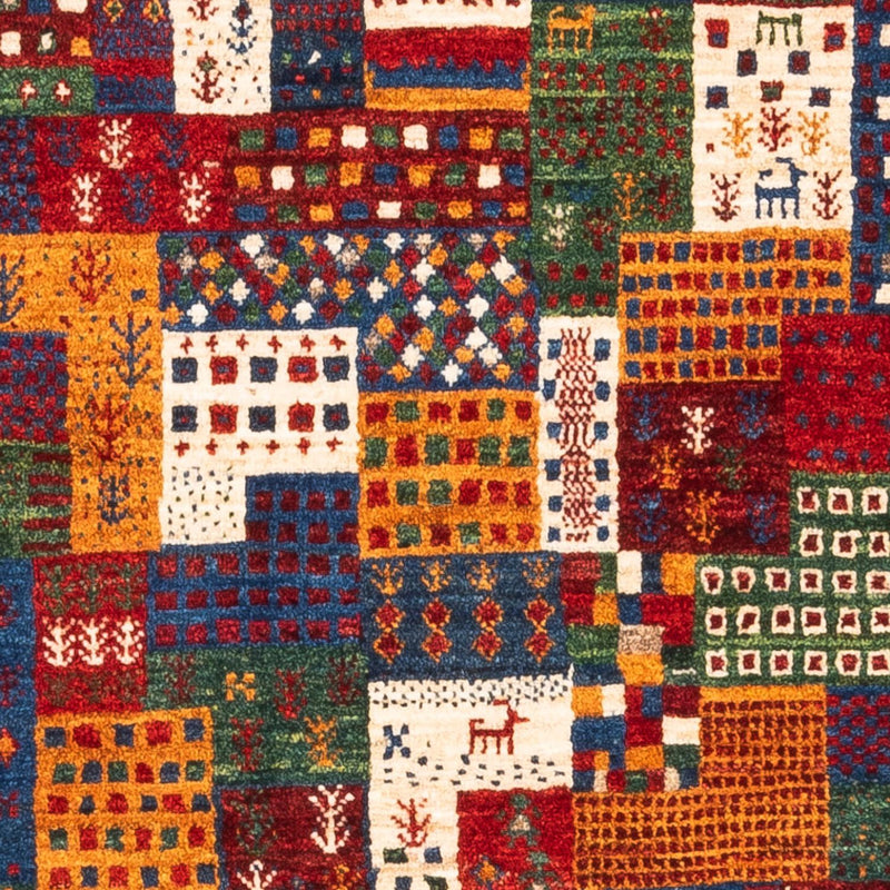 Dywan Gabbeh - Loribaft Perski - Royal - 123 x 84 cm - wielokolorowy