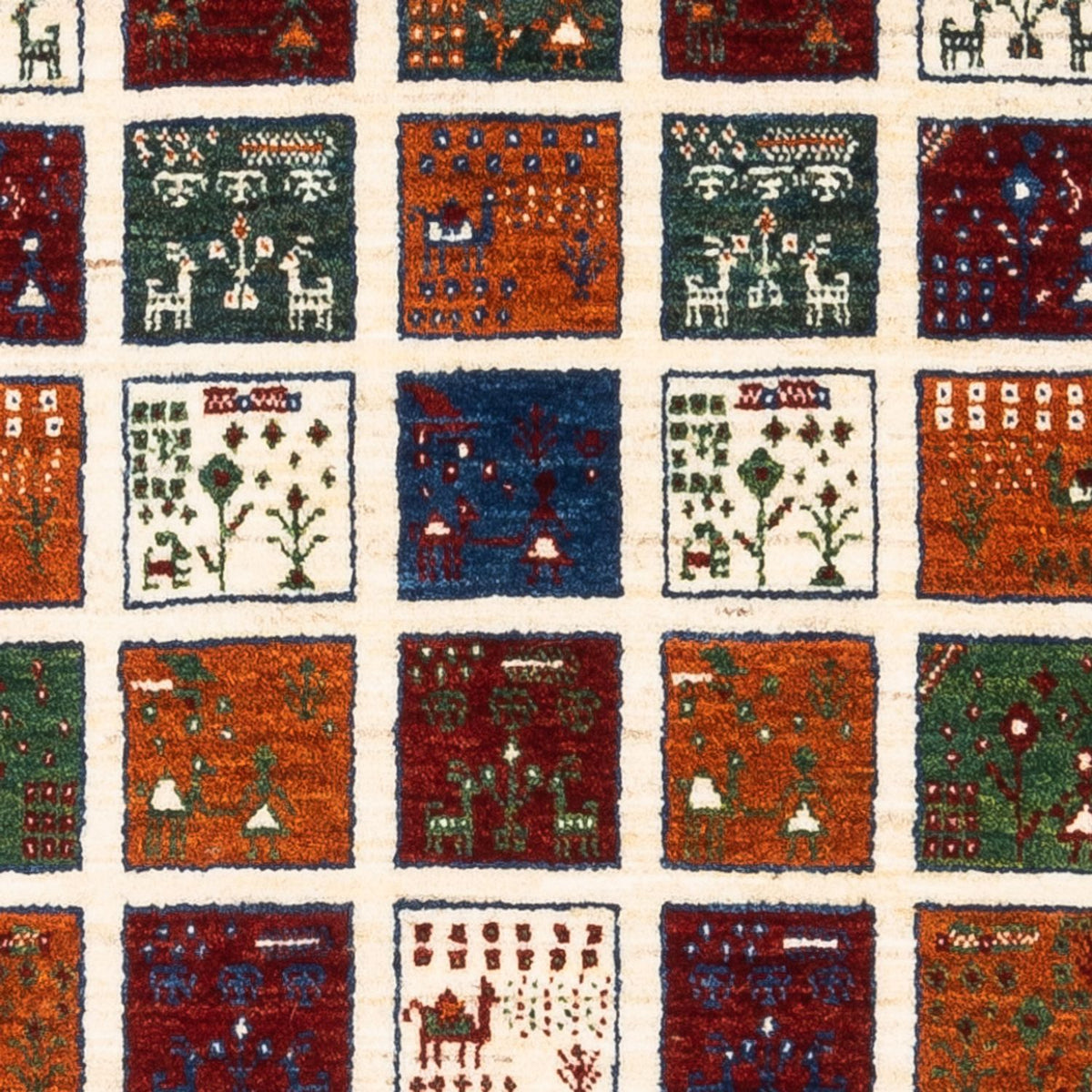 Dywan Gabbeh - Loribaft Perski - Royal - 132 x 84 cm - wielokolorowy