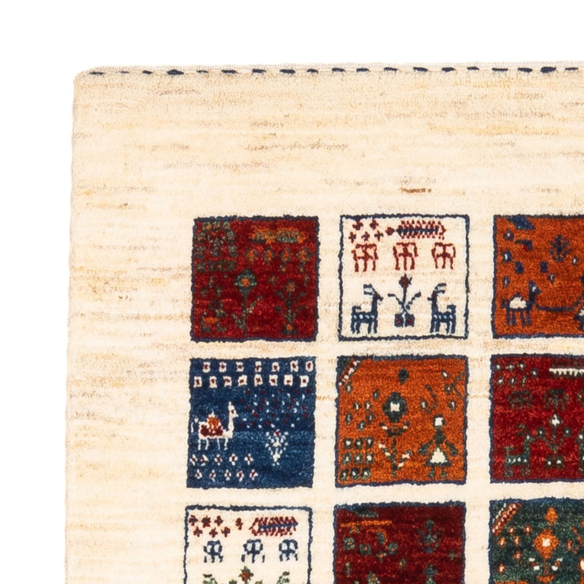 Dywan Gabbeh - Loribaft Perski - Royal - 132 x 84 cm - wielokolorowy