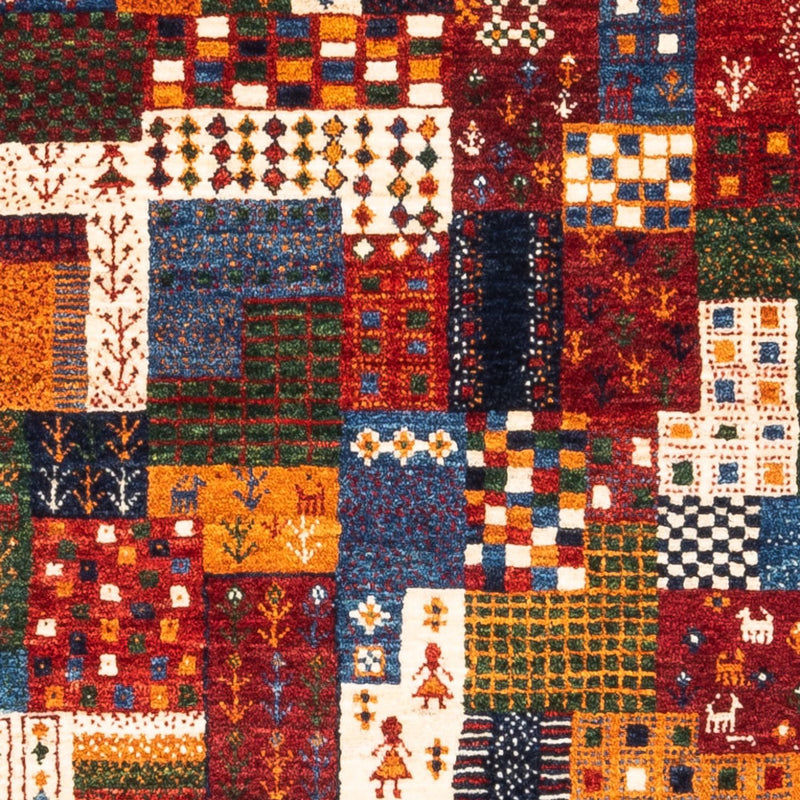 Dywan Gabbeh - Loribaft Perski - Royal - 125 x 86 cm - wielokolorowy