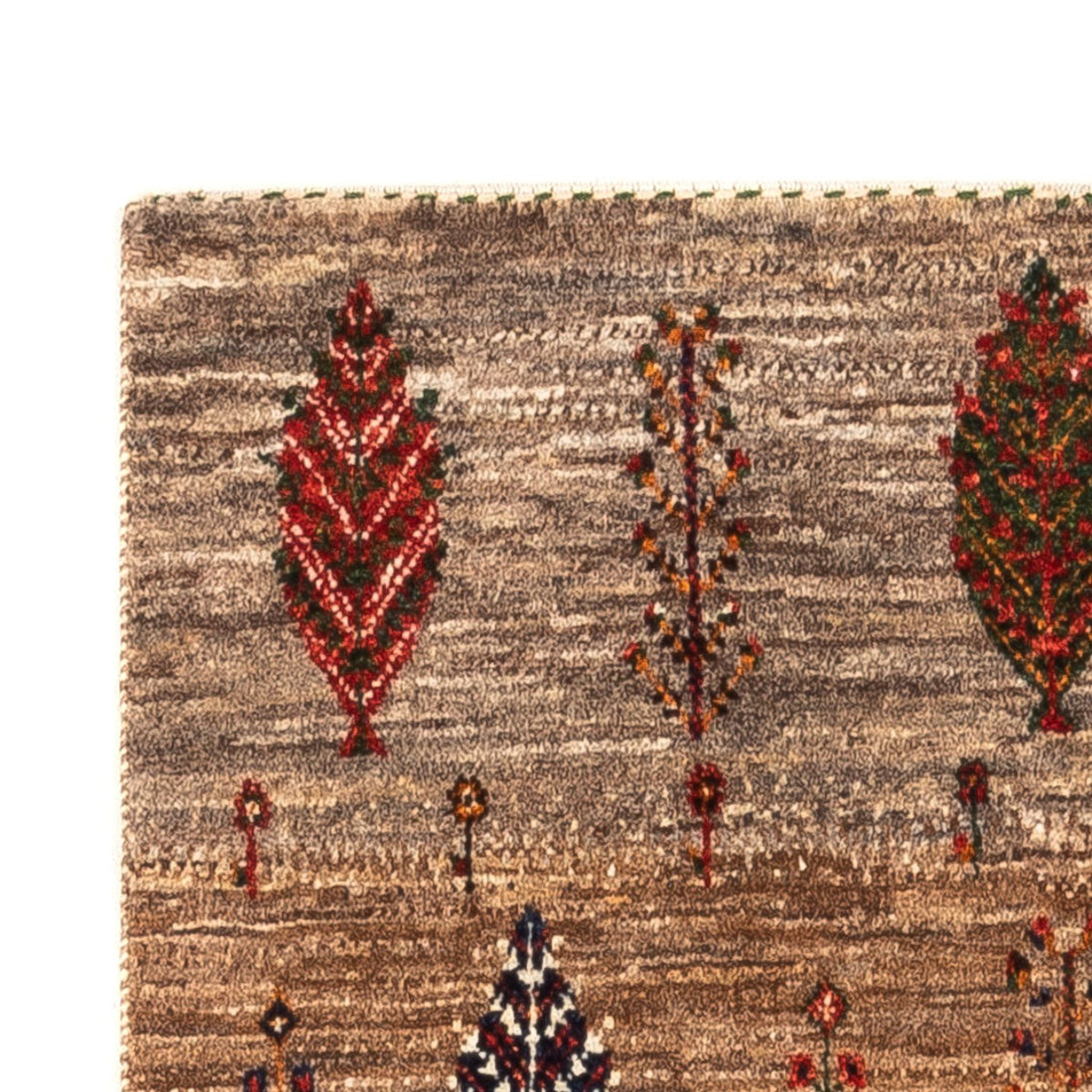 Dywan Gabbeh - Loribaft Perski - Royal - 133 x 83 cm - szary