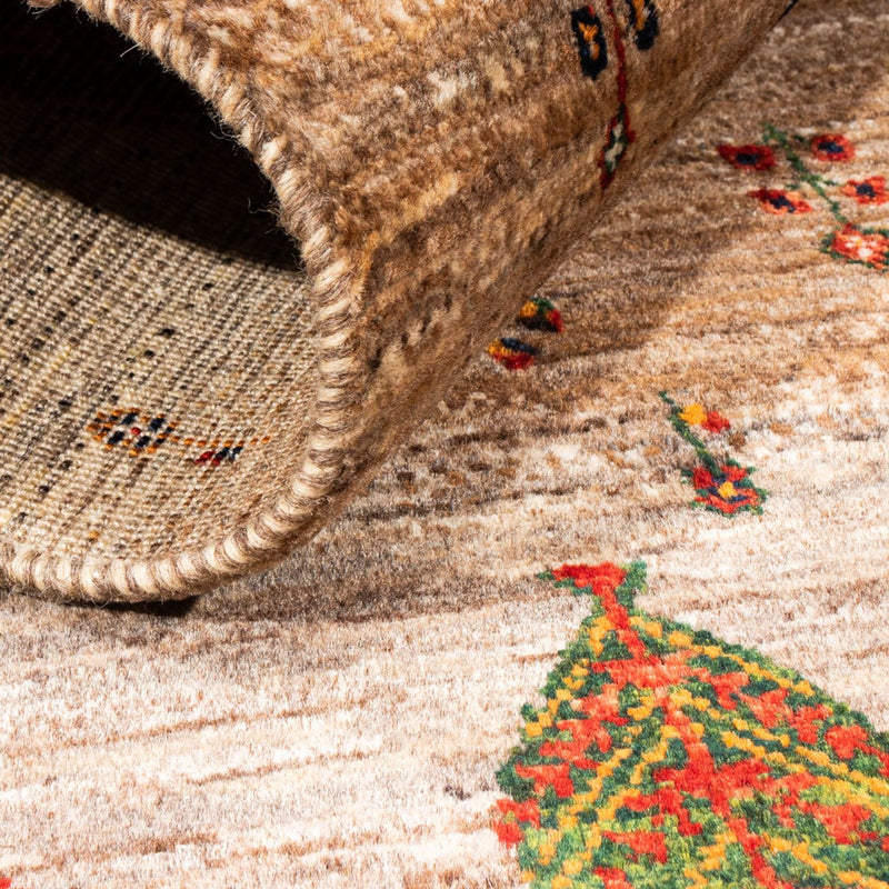 Dywan Gabbeh - Loribaft Perski - Royal - 133 x 83 cm - szary