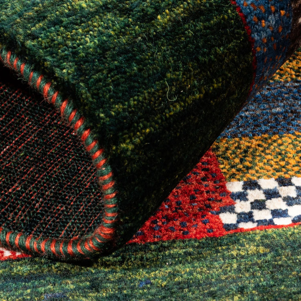 Dywan Gabbeh - Loribaft Perski - Royal - 135 x 83 cm - wielokolorowy