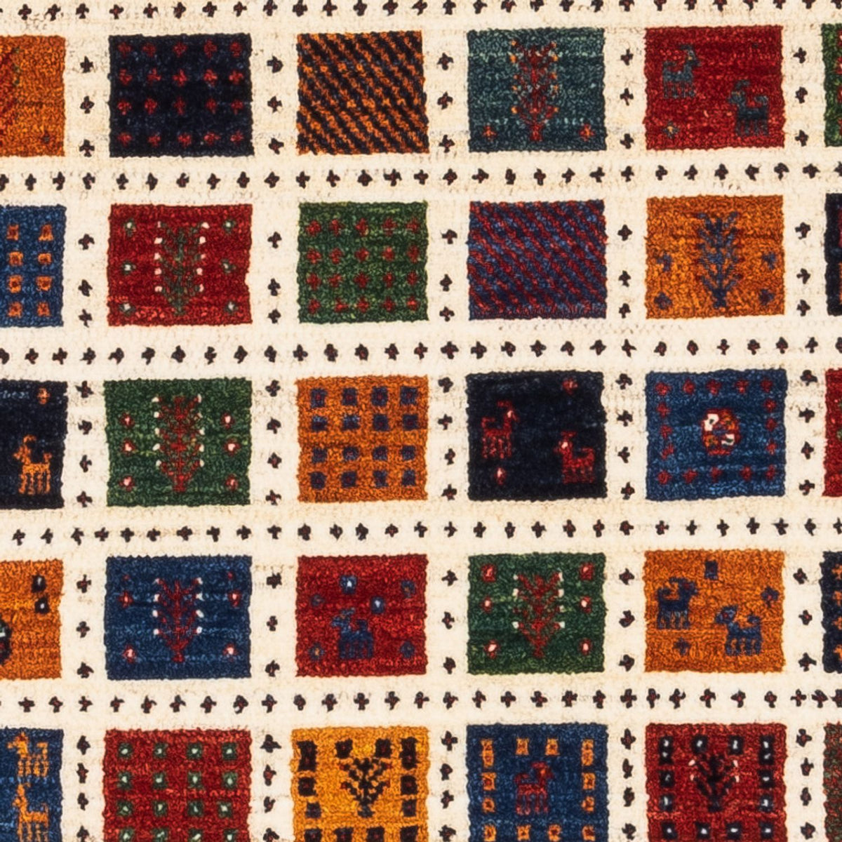 Dywan Gabbeh - Loribaft Perski - Royal - 112 x 80 cm - wielokolorowy