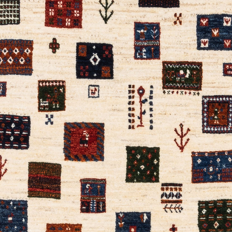 Dywan Gabbeh - Loribaft Perski - Royal - 130 x 82 cm - kremowy