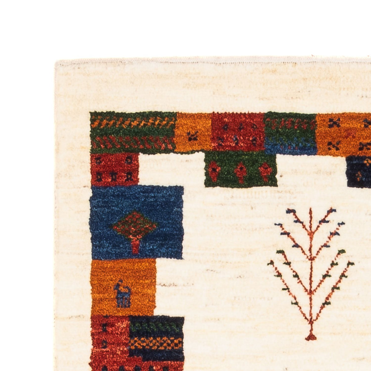 Dywan Gabbeh - Loribaft Perski - Royal - 120 x 84 cm - wielokolorowy