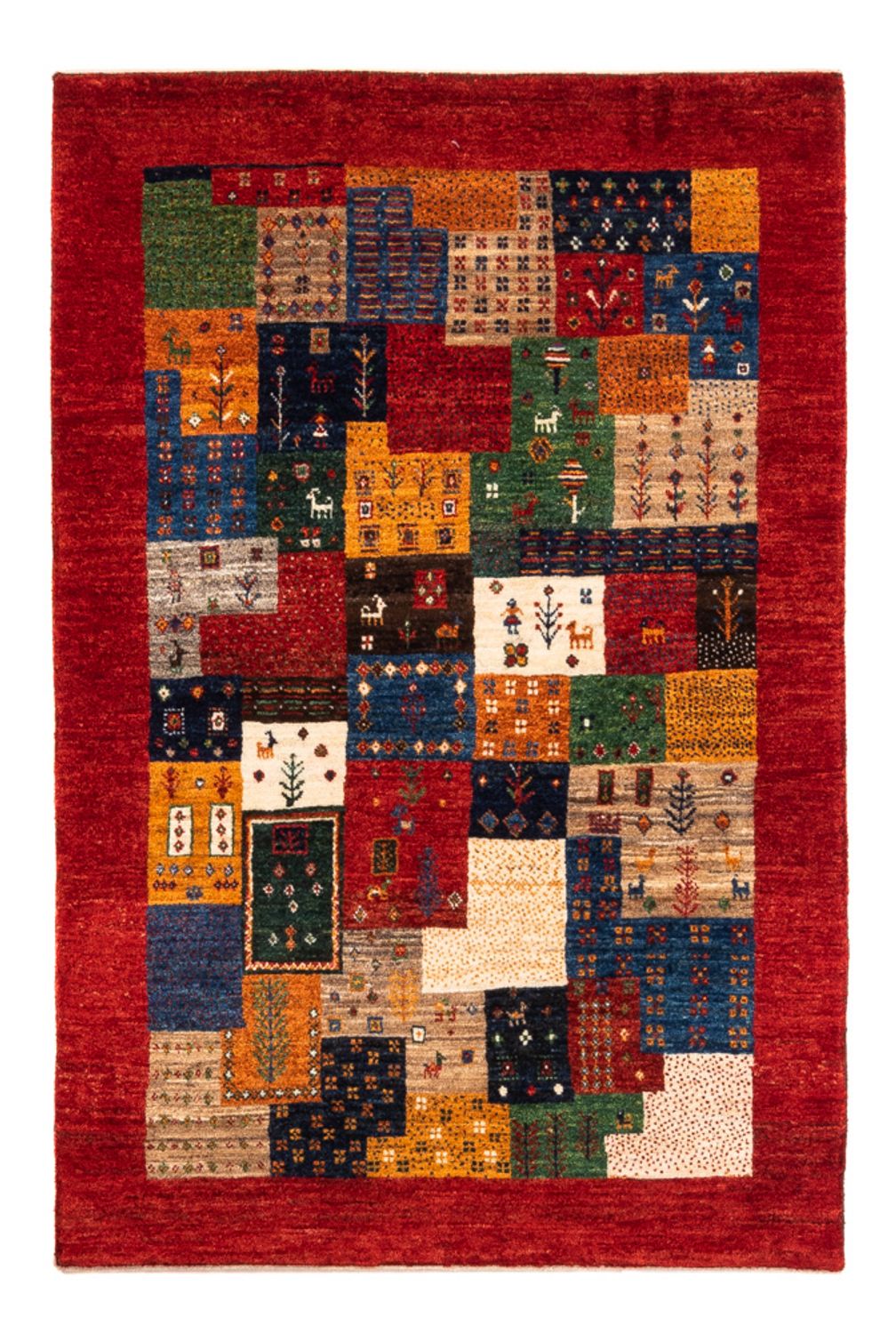 Dywan Gabbeh - Loribaft Perski - Royal - 125 x 84 cm - wielokolorowy