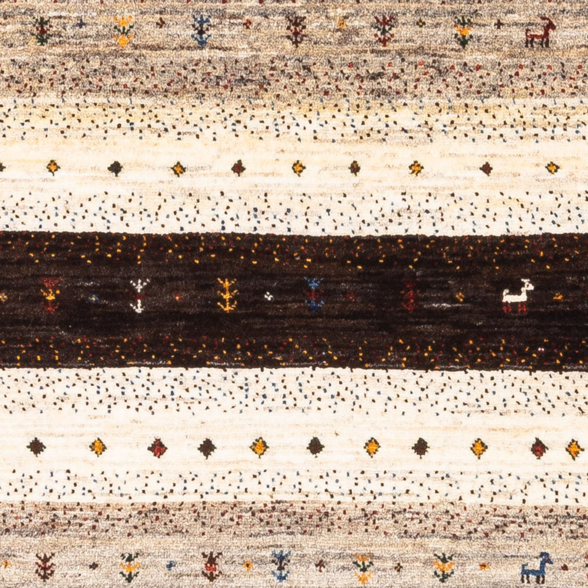 Dywan Gabbeh - Loribaft Perski - Royal - 121 x 84 cm - wielokolorowy