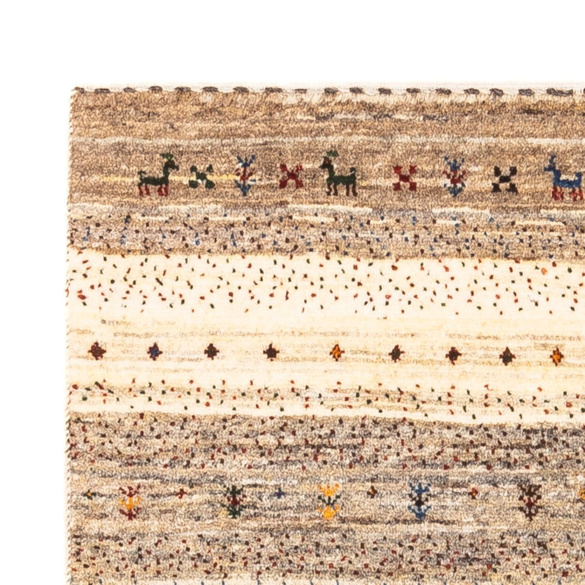 Dywan Gabbeh - Loribaft Perski - Royal - 121 x 84 cm - wielokolorowy