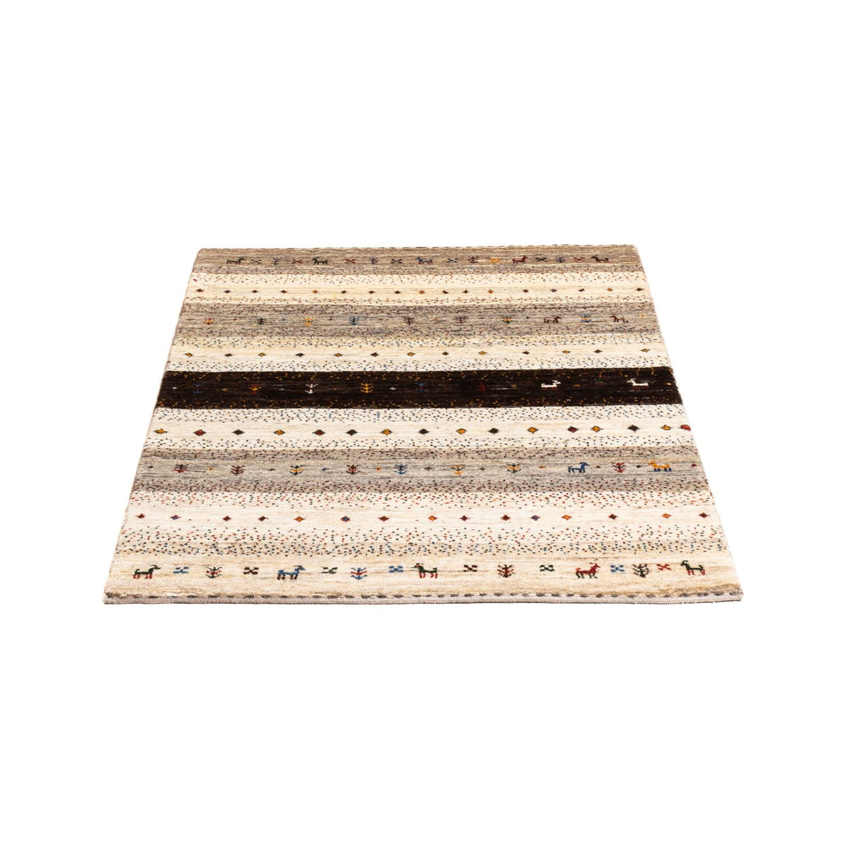 Dywan Gabbeh - Loribaft Perski - Royal - 121 x 84 cm - wielokolorowy