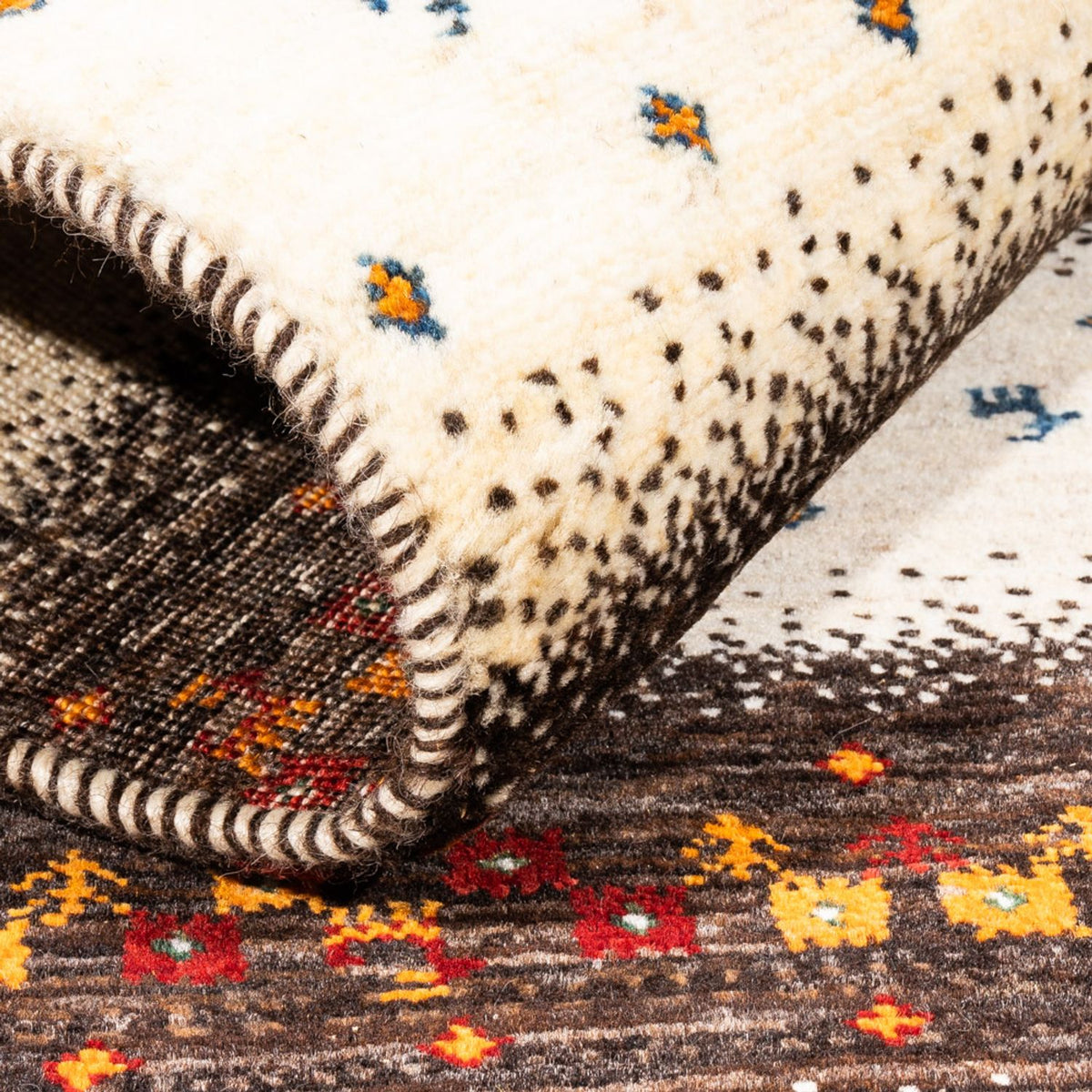 Dywan Gabbeh - Loribaft Perski - Royal - 127 x 83 cm - wielokolorowy