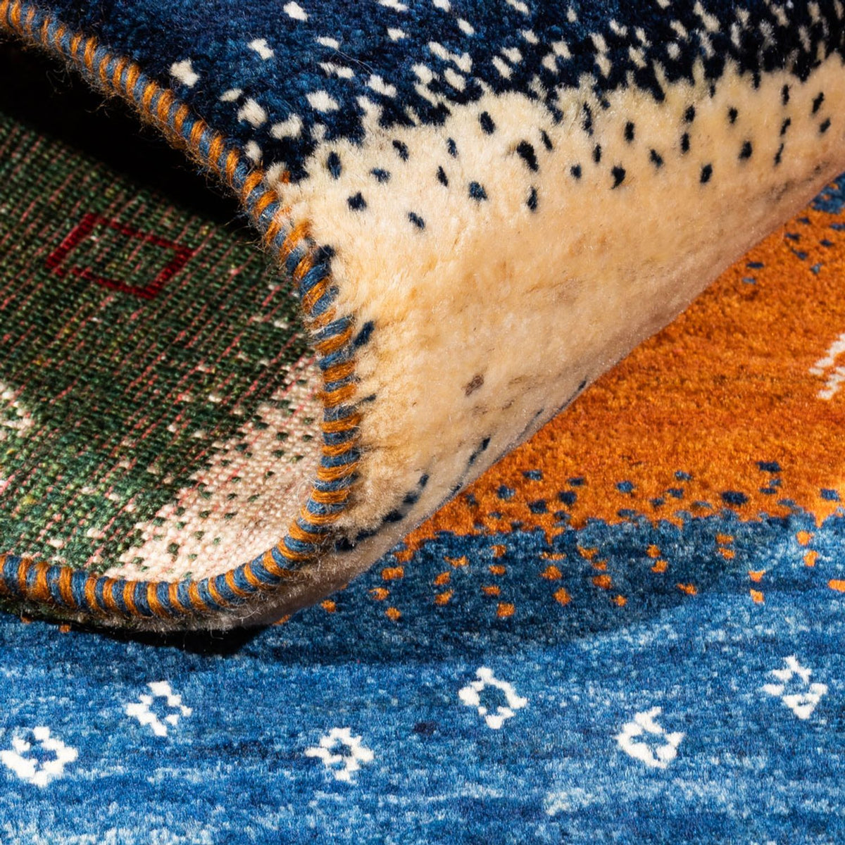 Dywan Gabbeh - Loribaft Perski - Royal - 140 x 85 cm - wielokolorowy