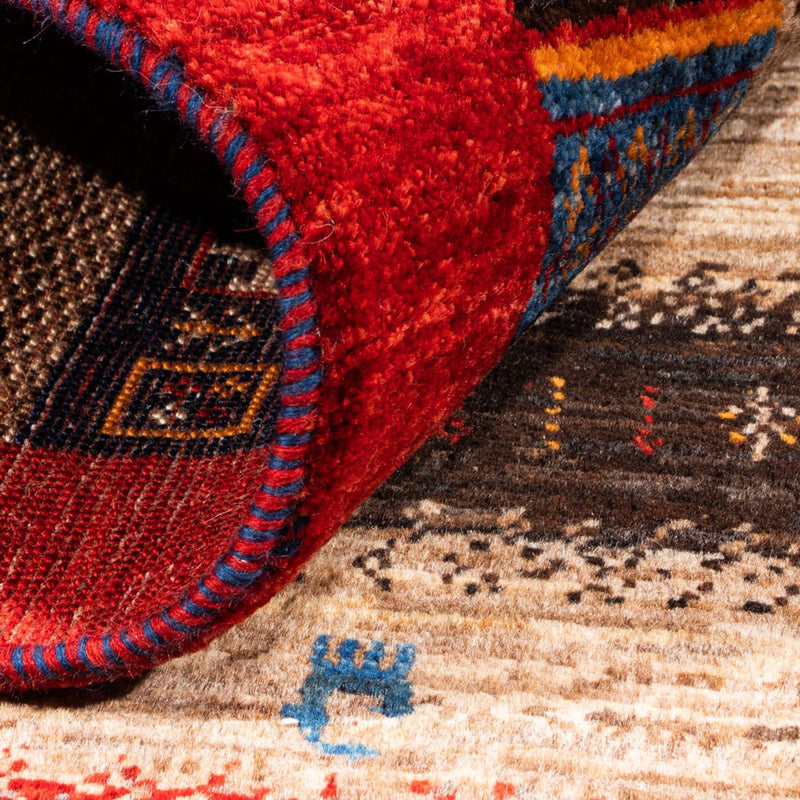 Dywan Gabbeh - Loribaft Perski - Royal - 130 x 87 cm - szary