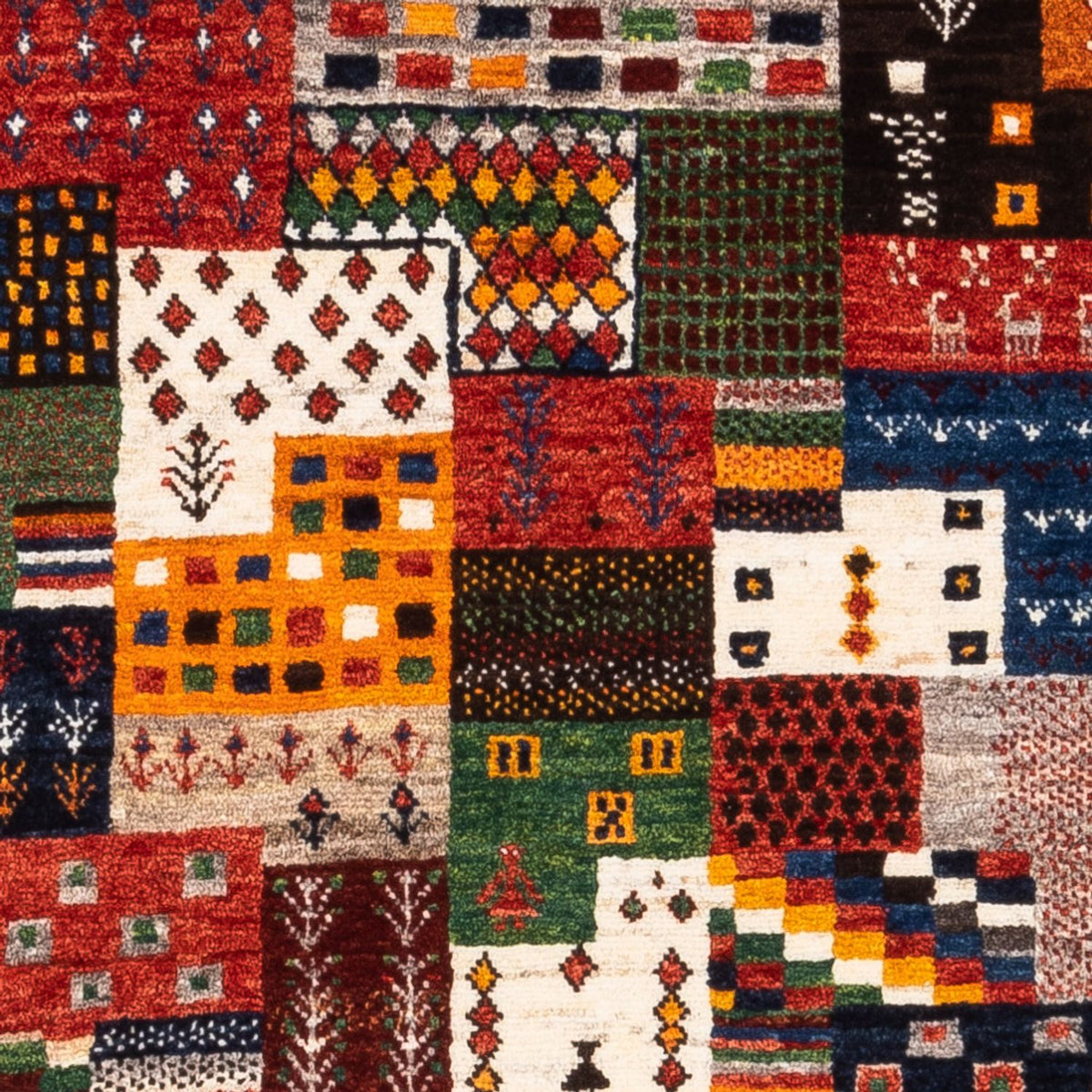 Dywan Gabbeh - Loribaft Perski - Royal - 131 x 84 cm - wielokolorowy