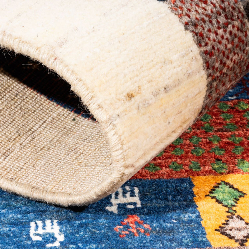 Dywan Gabbeh - Loribaft Perski - Royal - 131 x 84 cm - wielokolorowy