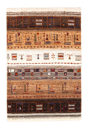 Dywan Gabbeh - Loribaft Perski - Royal - 124 x 85 cm - wielokolorowy