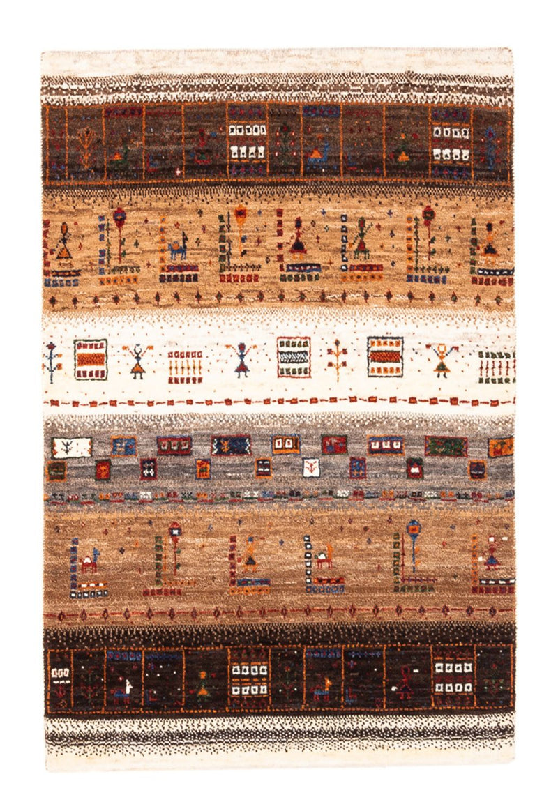 Dywan Gabbeh - Loribaft Perski - Royal - 124 x 85 cm - wielokolorowy