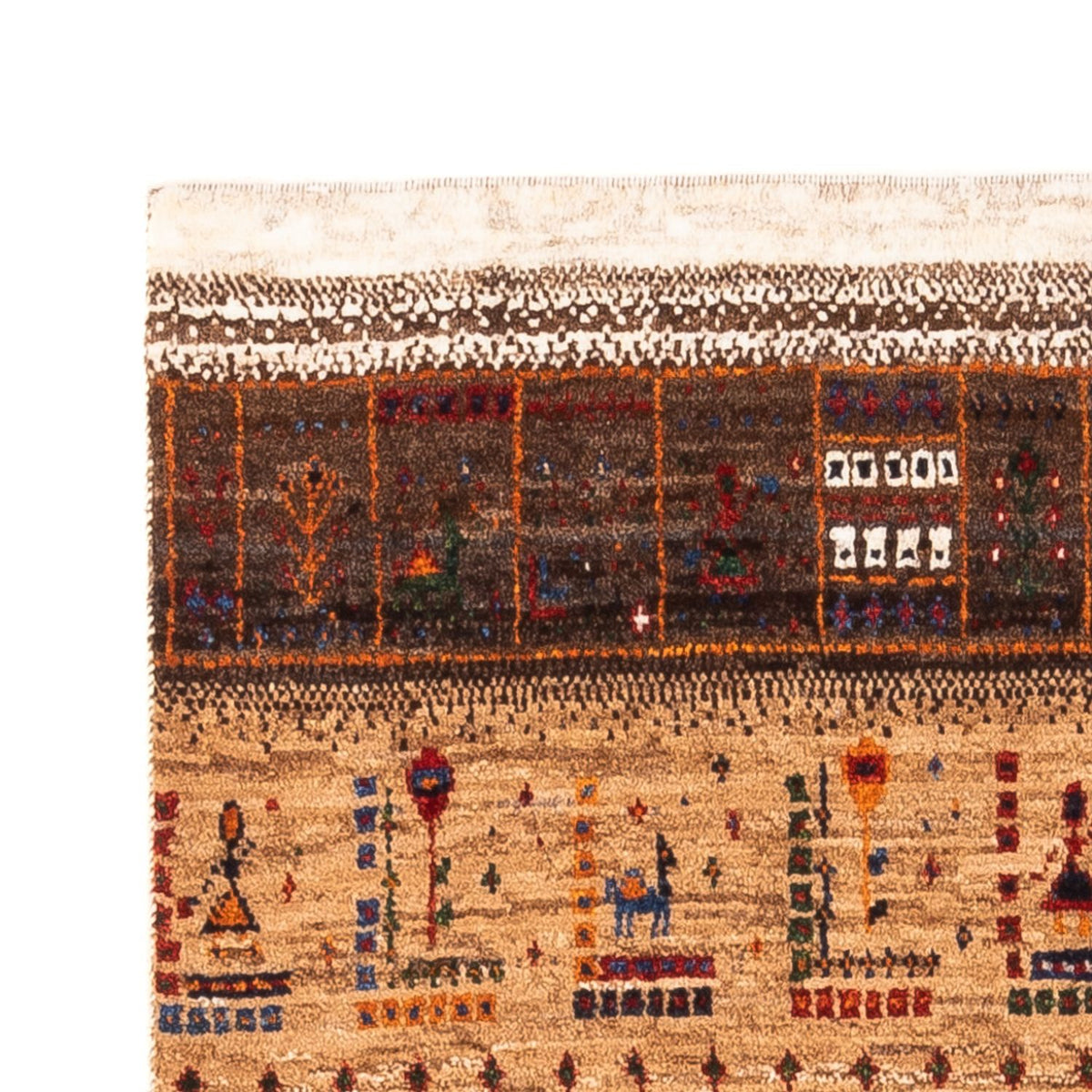 Dywan Gabbeh - Loribaft Perski - Royal - 124 x 85 cm - wielokolorowy