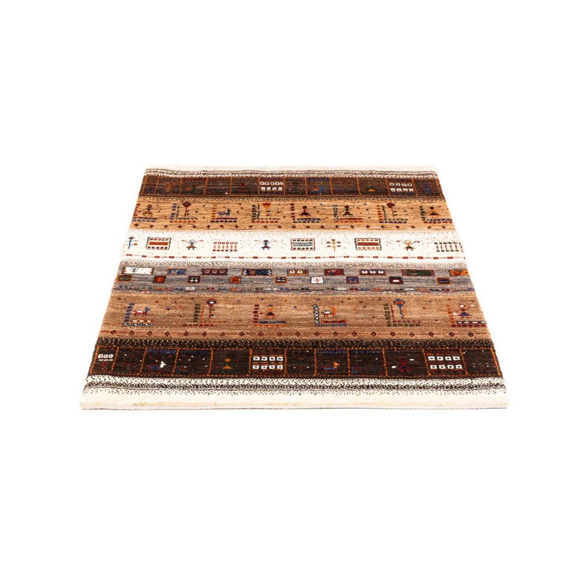 Dywan Gabbeh - Loribaft Perski - Royal - 124 x 85 cm - wielokolorowy