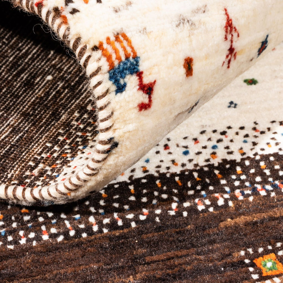 Dywan Gabbeh - Loribaft Perski - Royal - 136 x 84 cm - wielokolorowy