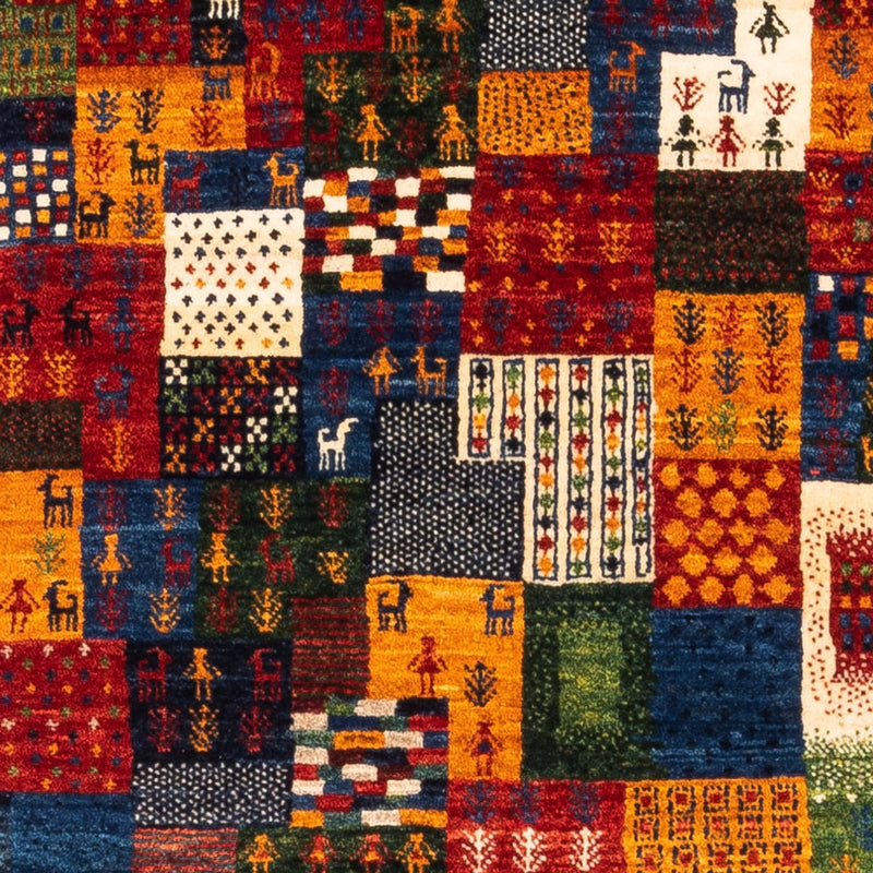 Dywan Gabbeh - Loribaft Perski - Royal - 134 x 88 cm - wielokolorowy